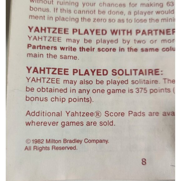 Black Stitched Leather Pub Dice Cup w/ Yangtze Pads 1982 Instructions & Dice - Picture 6 of 7